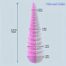 5.51in Portable Small Octopus Tentacle Soft Silicone G-Spot Anal Dildo