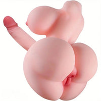 5.51in Realistic Dildo Shemale Sex Torso with Breasts Anal Sex Men Women