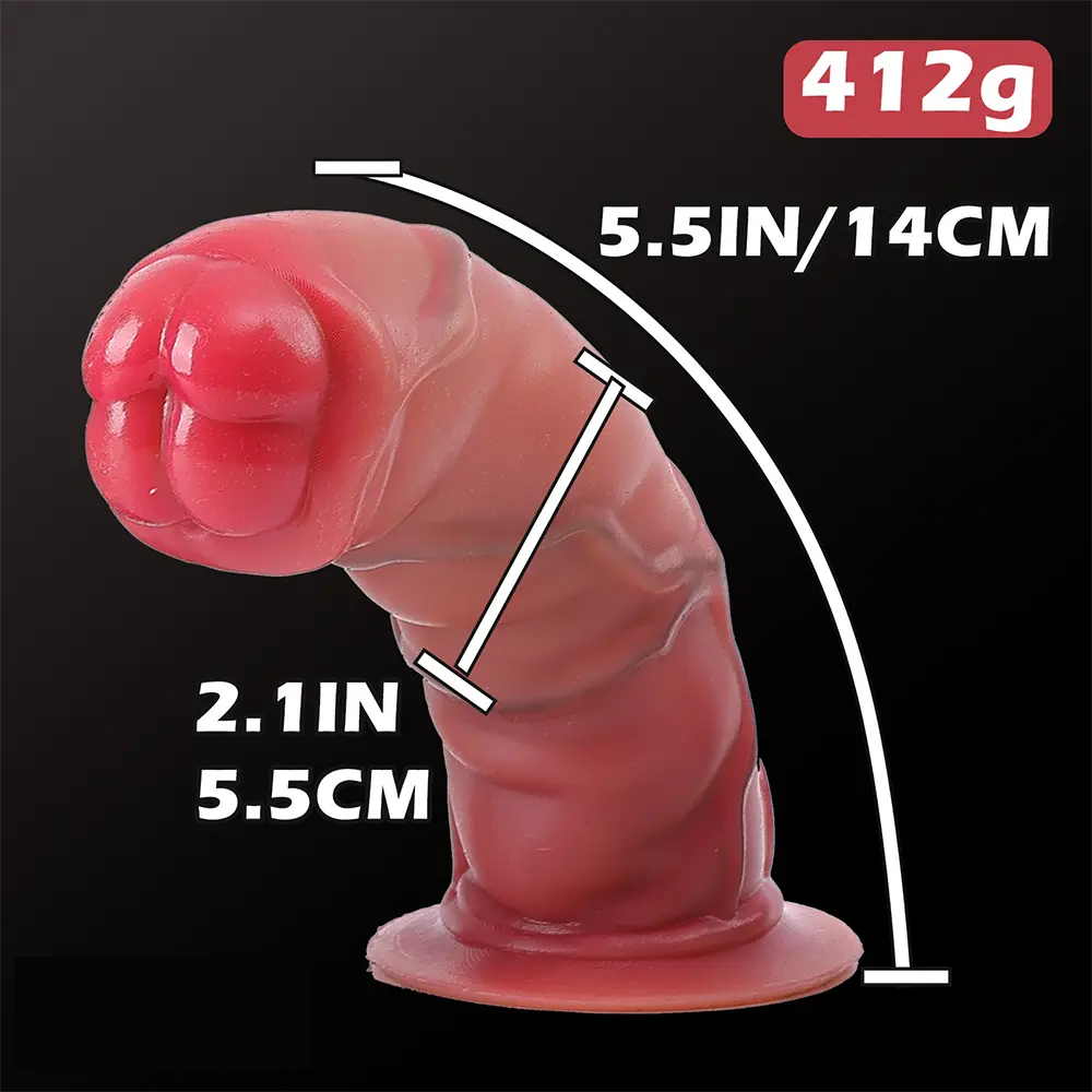 5.51in Realistic Liquid Silicone Female Dildo Thick Self-Entertainment Toy