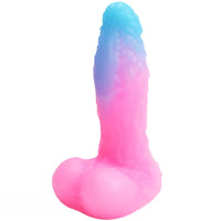 5.51in Silicone Uncut Luminous Monster Soft Dildo For Women Men Sex