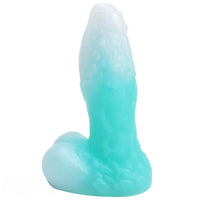 5.51in Silicone Uncut Luminous Monster Soft Dildo For Women Men Sex
