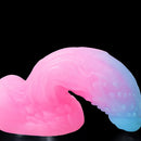 5.51in Silicone Uncut Luminous Monster Soft Dildo For Women Men Sex