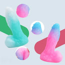 5.51in Silicone Uncut Luminous Monster Soft Dildo For Women Men Sex