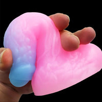 5.51in Silicone Uncut Luminous Monster Soft Dildo For Women Men Sex