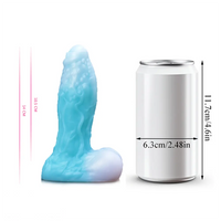 5.51in Silicone Uncut Luminous Monster Soft Dildo For Women Men Sex