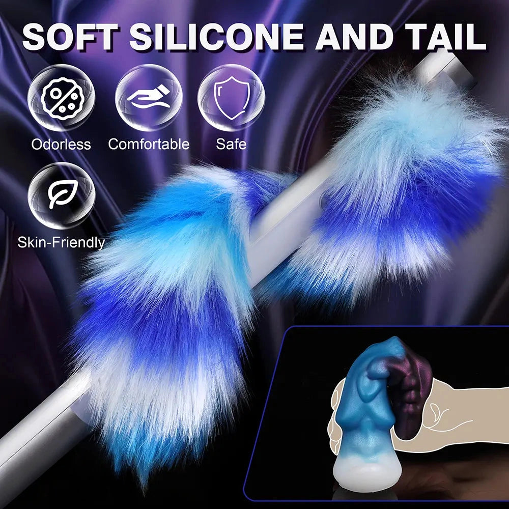 5.51in Soft Silicone Anal Tail Monster Dildo Lgbt Friendly Fantasy Lovers