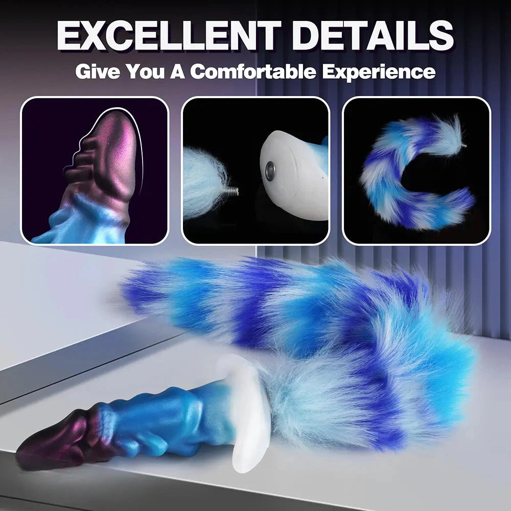 5.51in Soft Silicone Anal Tail Monster Dildo Lgbt Friendly Fantasy Lovers