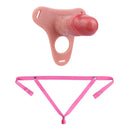 5.51in Strap on Hollow Silicone Cock Cage Dildo For Chastity Cock Sleeve