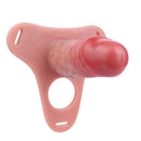 5.51in Strap on Hollow Silicone Cock Cage Dildo For Chastity Cock Sleeve