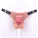 5.51in Strap on Hollow Silicone Cock Cage Dildo For Chastity Cock Sleeve