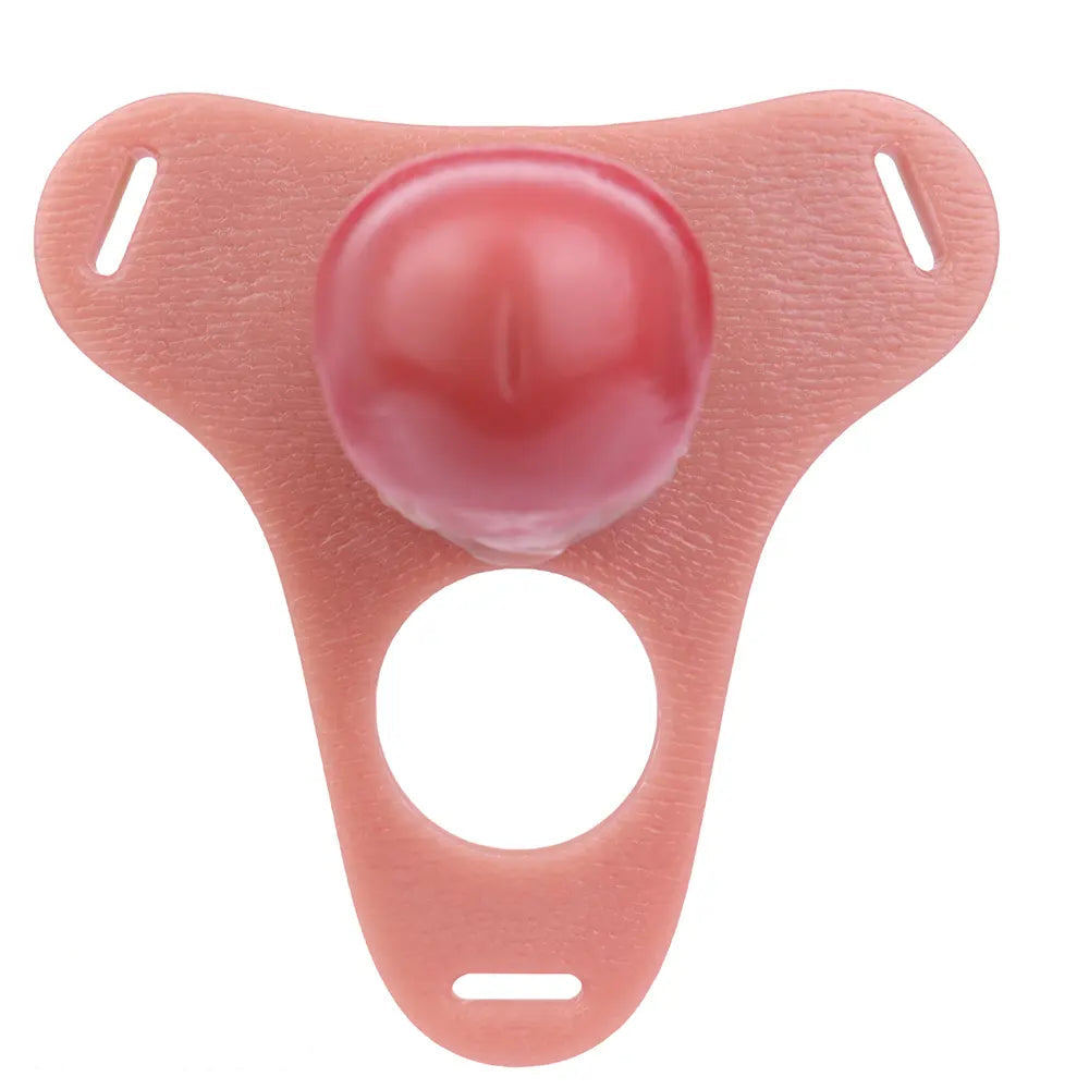 5.51in Strap on Hollow Silicone Cock Cage Dildo For Chastity Cock Sleeve