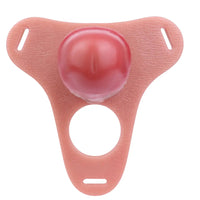 5.51in Strap on Hollow Silicone Cock Cage Dildo For Chastity Cock Sleeve
