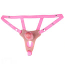5.51in Strap on Hollow Silicone Cock Cage Dildo For Chastity Cock Sleeve