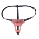 5.51in Strap on Hollow Silicone Cock Cage Dildo For Chastity Cock Sleeve