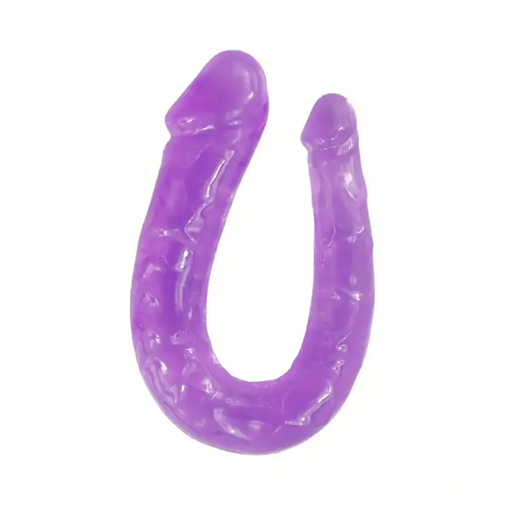 5.51in U-shaped Double Headed Penis Real Dildo For G-Spot Stimulation