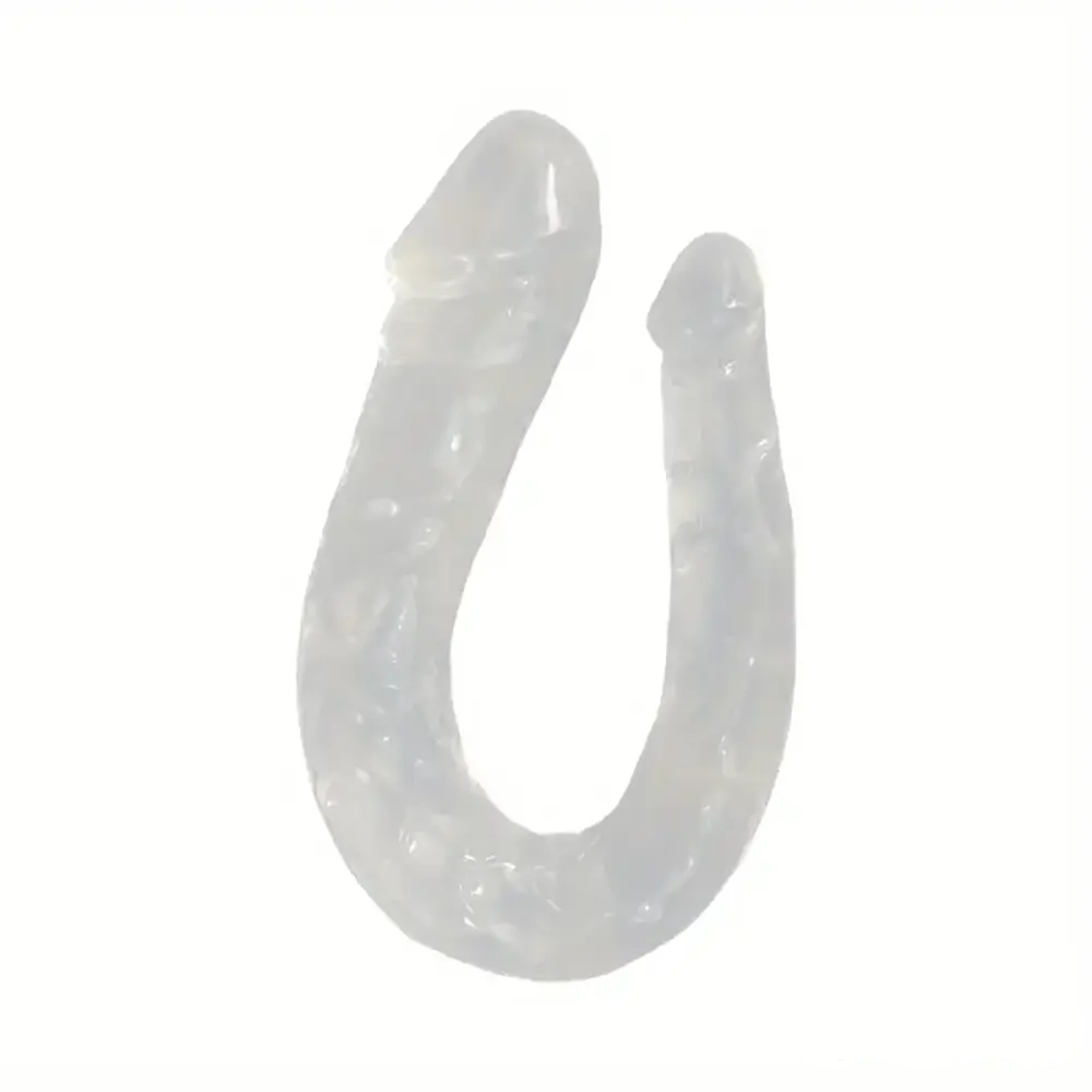 5.51in U-shaped Double Headed Penis Real Dildo For G-Spot Stimulation