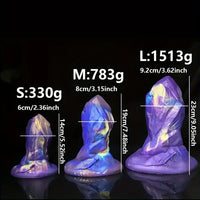 5.52in 7.48in 9.05in Stone Ball Anal Plug Silicone Prostate Massager