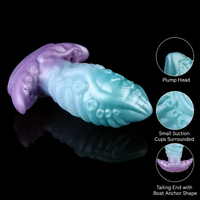 5.55in 7.28in 9.05in Animal Octopus Tentacle Wearable Strap on Dildo