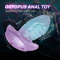 5.55in 7.28in 9.05in Animal Octopus Tentacle Wearable Strap on Dildo