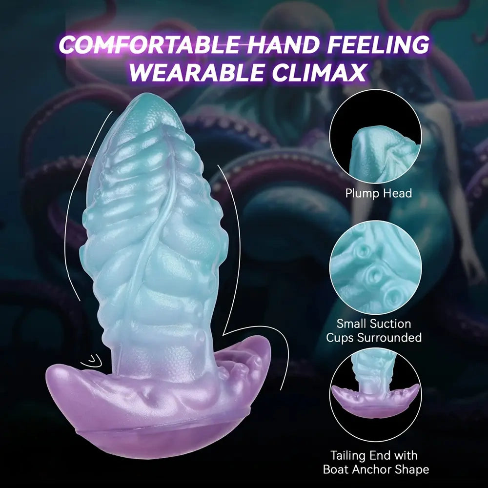 5.55in 7.28in 9.05in Animal Octopus Tentacle Wearable Strap on Dildo