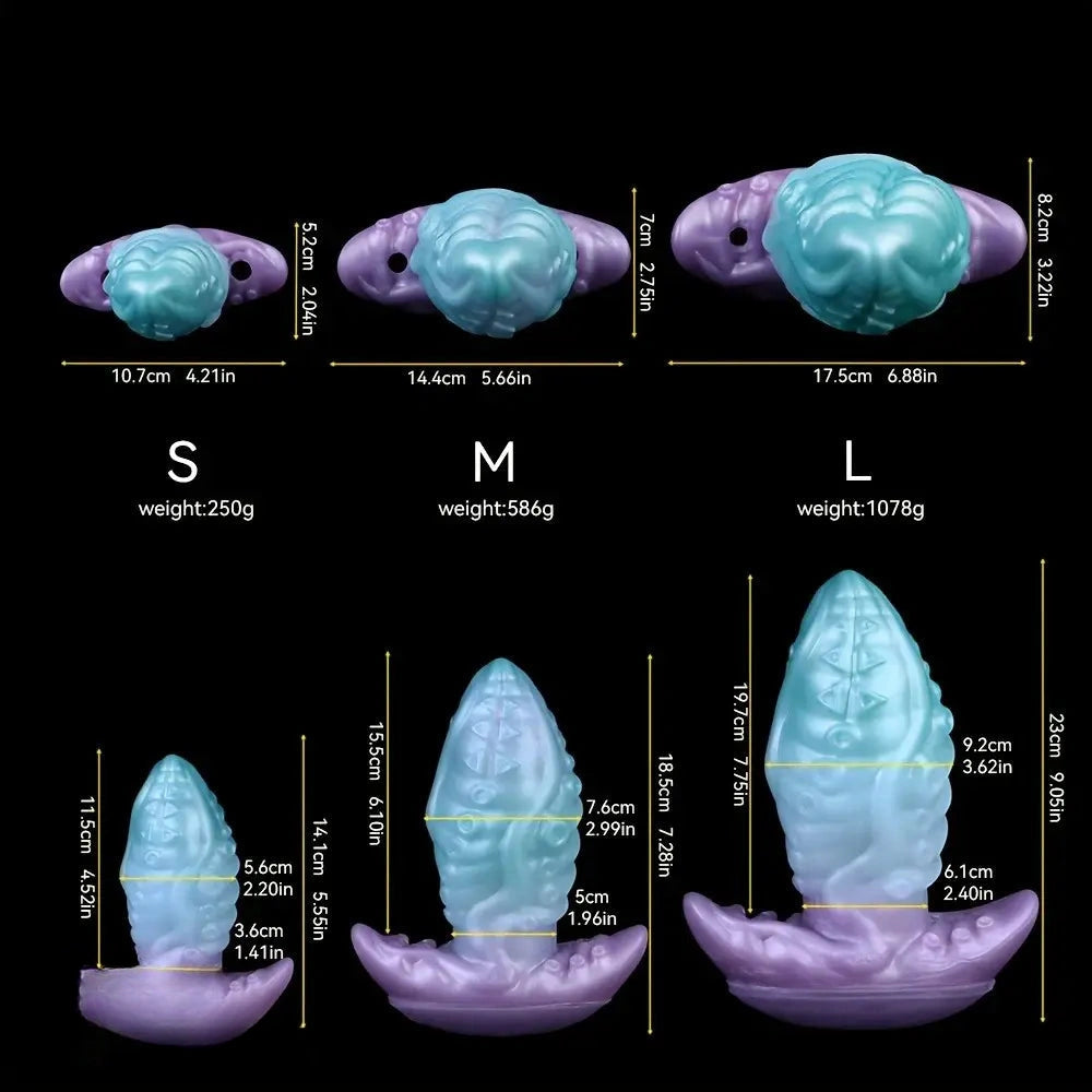 5.55in 7.28in 9.05in Animal Octopus Tentacle Wearable Strap on Dildo