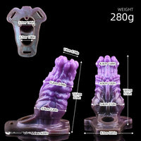 5.55in Dragon Silicone Floppy Real Beast Creature Fantasy Hollow Dildo Sleeve