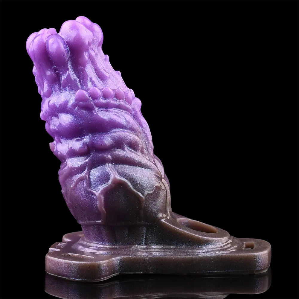 5.55in Dragon Silicone Floppy Real Beast Creature Fantasy Hollow Dildo Sleeve