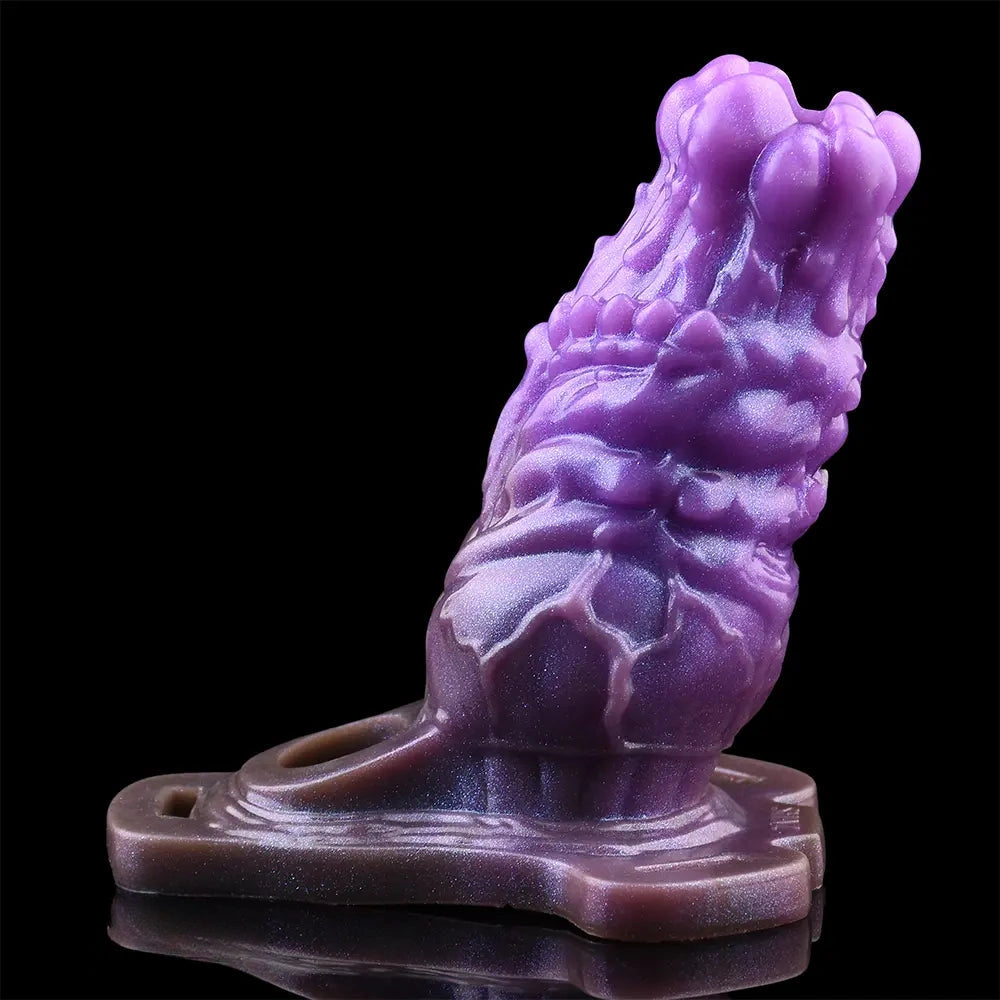 5.55in Dragon Silicone Floppy Real Beast Creature Fantasy Hollow Dildo Sleeve