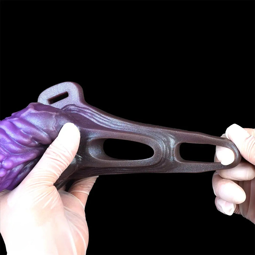 5.55in Dragon Silicone Floppy Real Beast Creature Fantasy Hollow Dildo Sleeve