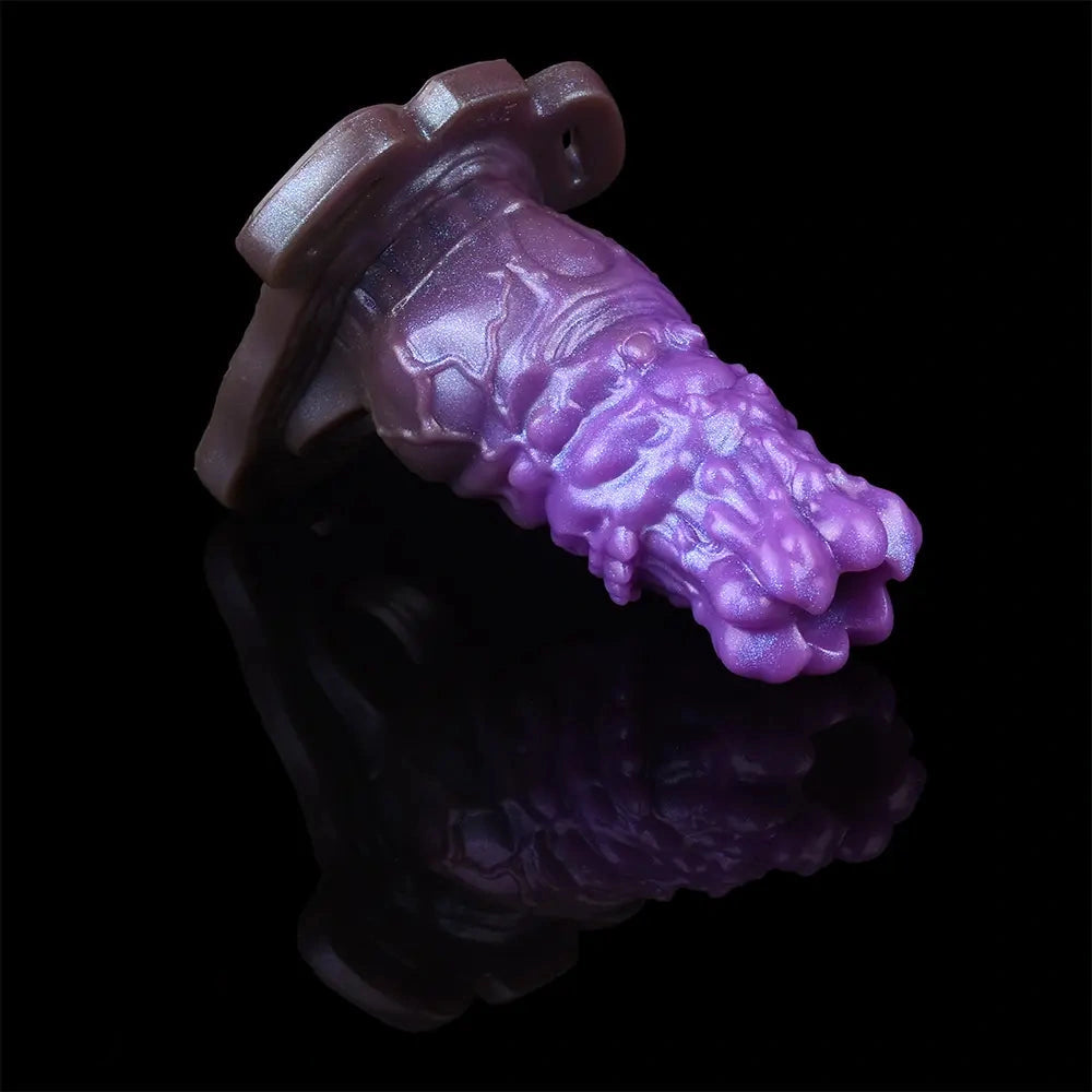 5.55in Dragon Silicone Floppy Real Beast Creature Fantasy Hollow Dildo Sleeve