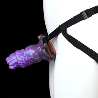 5.55in Dragon Silicone Floppy Real Beast Creature Fantasy Hollow Dildo Sleeve