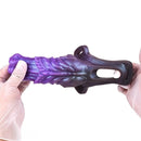 5.55in Dragon Silicone Floppy Real Beast Creature Fantasy Hollow Dildo Sleeve