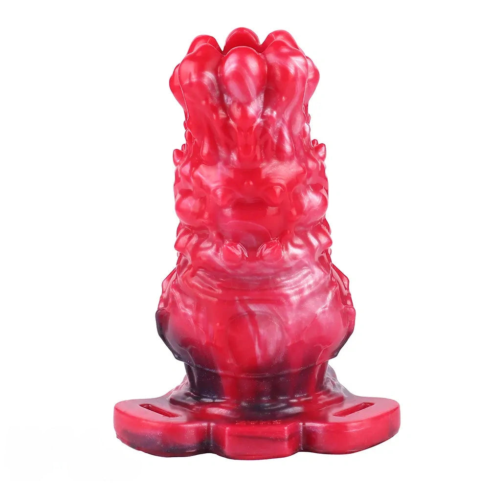 5.55in Odd Hollow Dildo Built-in keel Vibration Remote Strap on Cock Sleeve