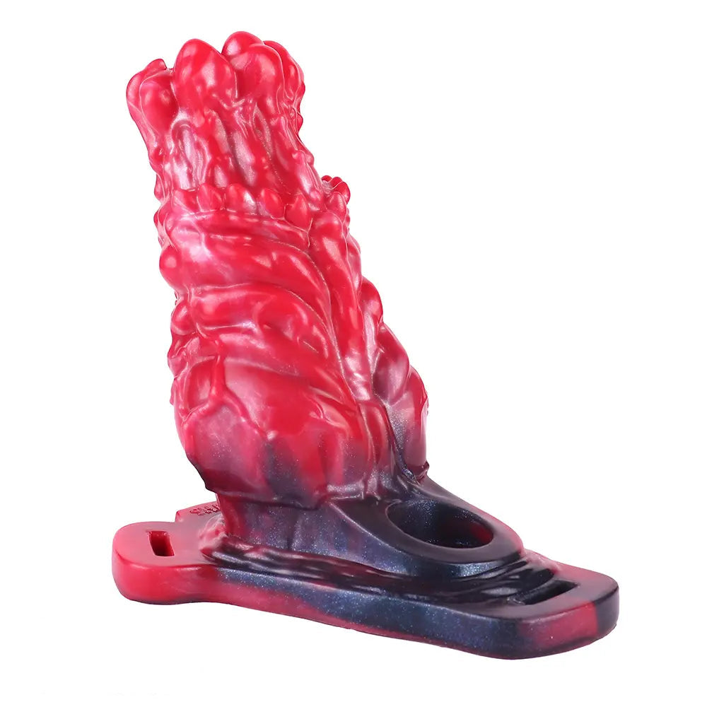 5.55in Odd Hollow Dildo Built-in keel Vibration Remote Strap on Cock Sleeve