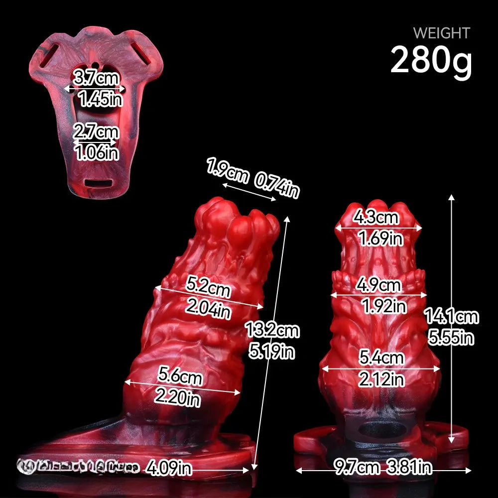 5.55in Odd Hollow Dildo Built-in keel Vibration Remote Strap on Cock Sleeve