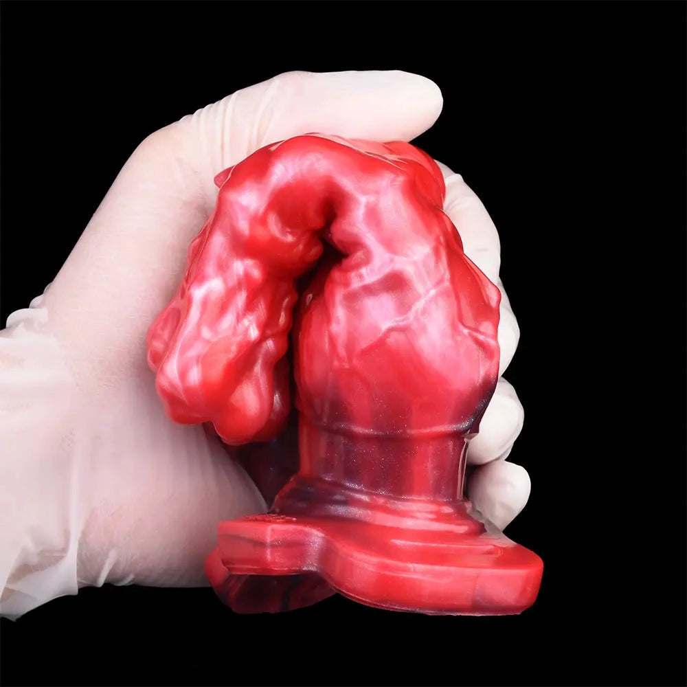 5.55in Odd Hollow Dildo Built-in keel Vibration Remote Strap on Cock Sleeve