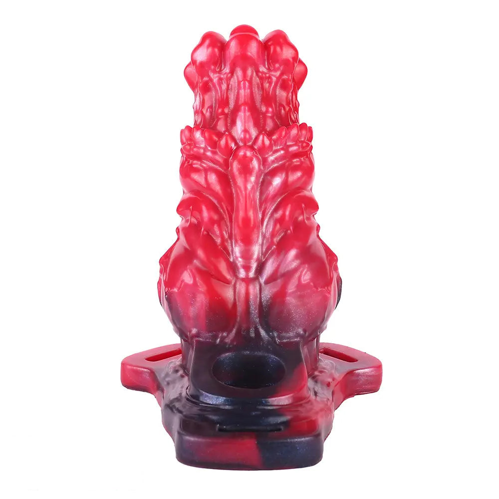 5.55in Odd Hollow Dildo Built-in keel Vibration Remote Strap on Cock Sleeve