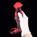 5.58in 7.17in Silicone Horse Cock Sleeve Cock Ring Hollow Vibrating Dildo