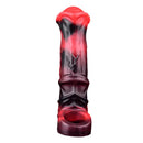 5.58in 7.17in Silicone Horse Cock Sleeve Cock Ring Hollow Vibrating Dildo