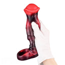 5.58in 7.17in Silicone Horse Cock Sleeve Cock Ring Hollow Vibrating Dildo