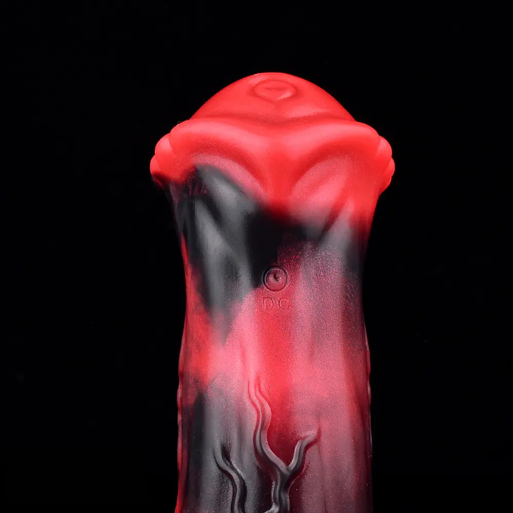 5.58in 7.17in Silicone Horse Cock Sleeve Cock Ring Hollow Vibrating Dildo