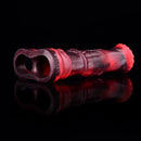 5.58in 7.17in Silicone Horse Cock Sleeve Cock Ring Hollow Vibrating Dildo