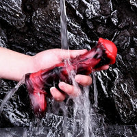 5.58in 7.17in Silicone Horse Cock Sleeve Cock Ring Hollow Vibrating Dildo