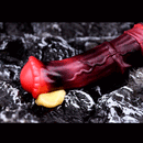 5.58in 7.17in Silicone Horse Cock Sleeve Cock Ring Hollow Vibrating Dildo