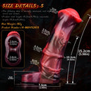 5.58in 7.17in Silicone Horse Cock Sleeve Cock Ring Hollow Vibrating Dildo