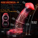 5.58in 7.17in Silicone Horse Cock Sleeve Cock Ring Hollow Vibrating Dildo