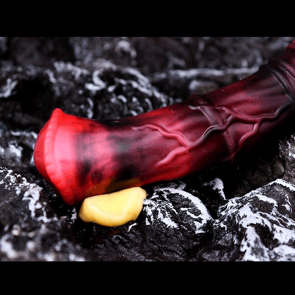 5.58in 7.17in Silicone Horse Cock Sleeve Vibrating Hollow Waterproof Dildo