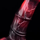 5.58in 7.17in Silicone Horse Cock Sleeve Vibrating Hollow Waterproof Dildo