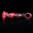 5.58in 7.17in Silicone Horse Cock Sleeve Vibrating Hollow Waterproof Dildo