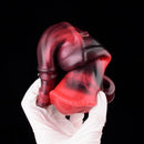 5.58in 7.17in Silicone Horse Cock Sleeve Vibrating Hollow Waterproof Dildo